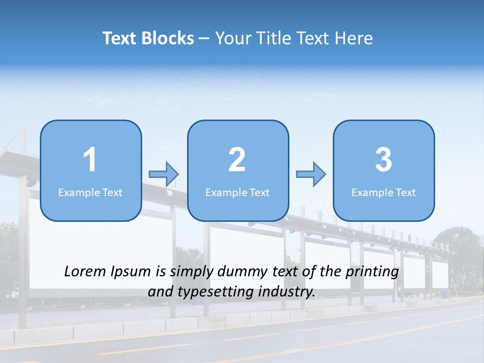 White Sidewalk Site PowerPoint Template