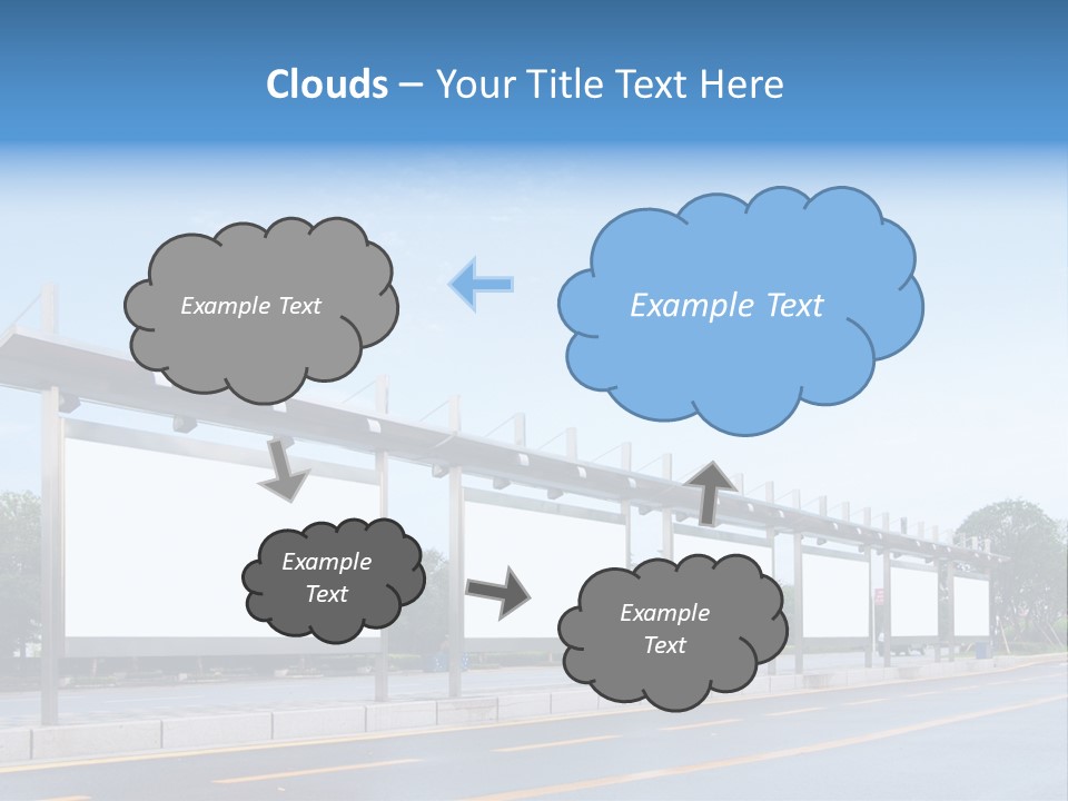 White Sidewalk Site PowerPoint Template