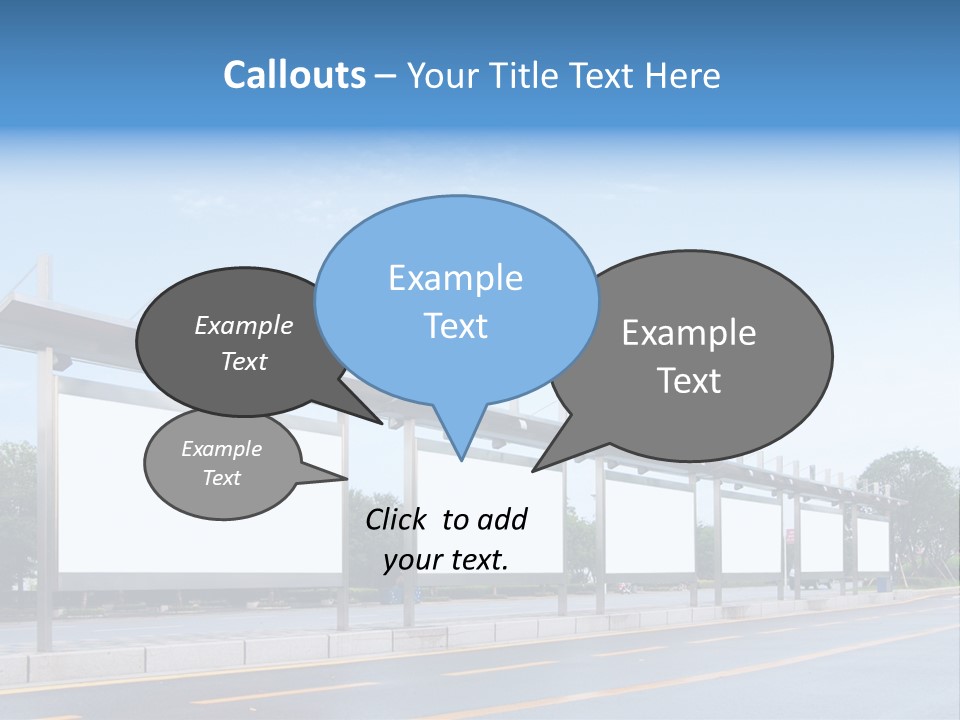 White Sidewalk Site PowerPoint Template