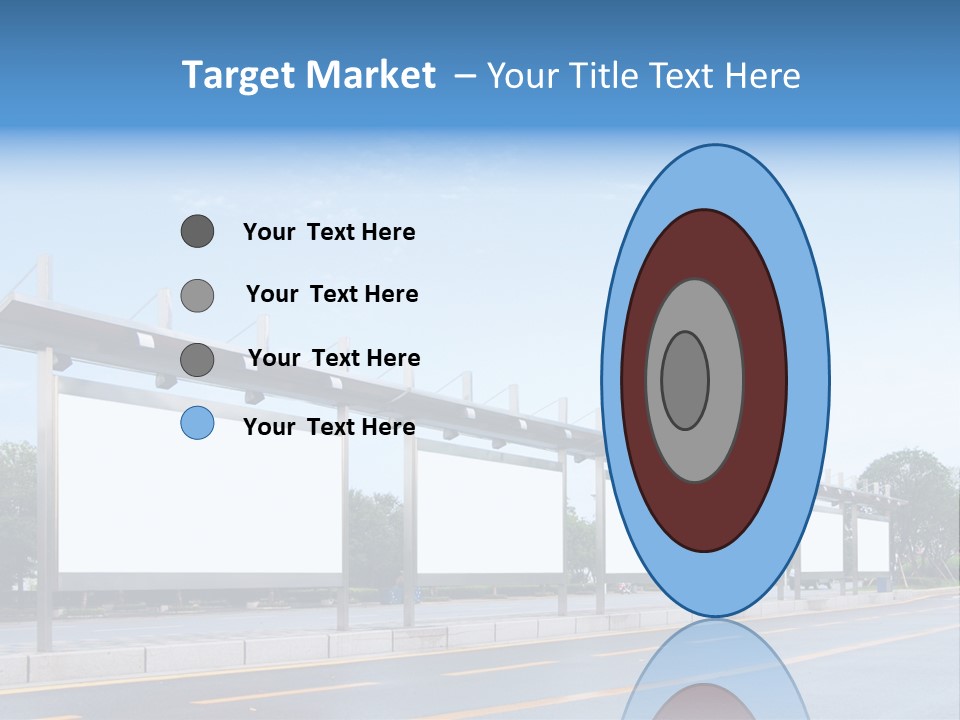 White Sidewalk Site PowerPoint Template