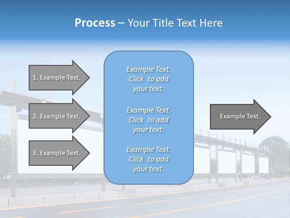 White Sidewalk Site PowerPoint Template