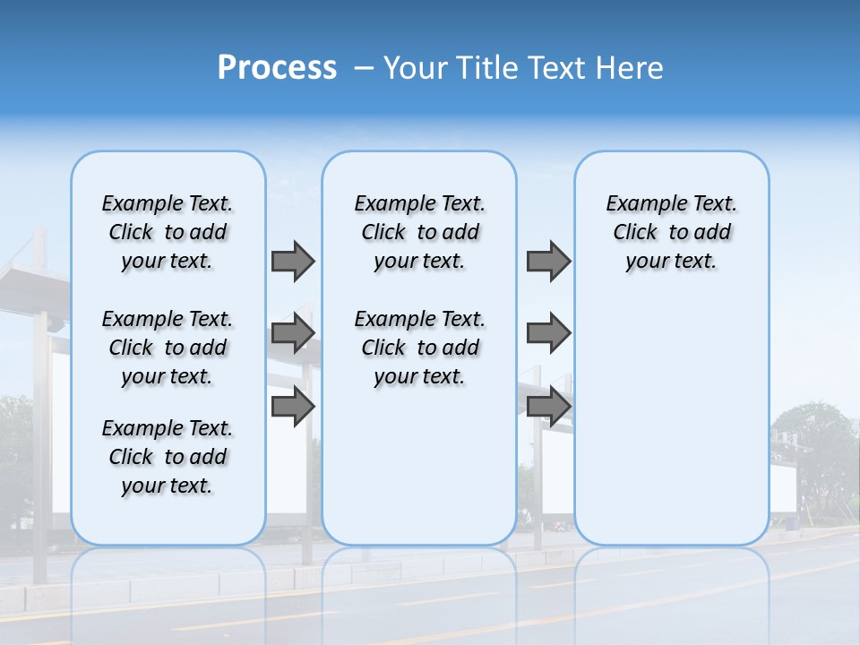 White Sidewalk Site PowerPoint Template