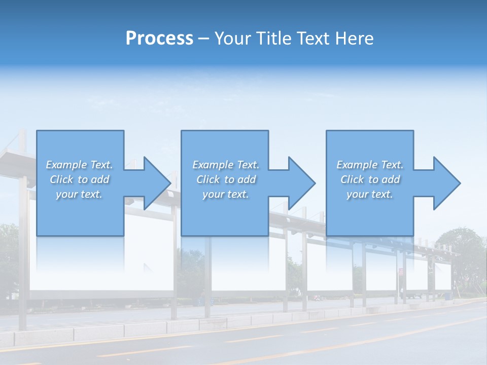 White Sidewalk Site PowerPoint Template