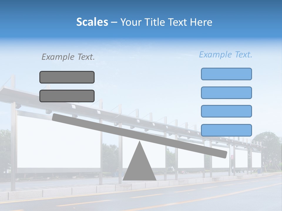 White Sidewalk Site PowerPoint Template