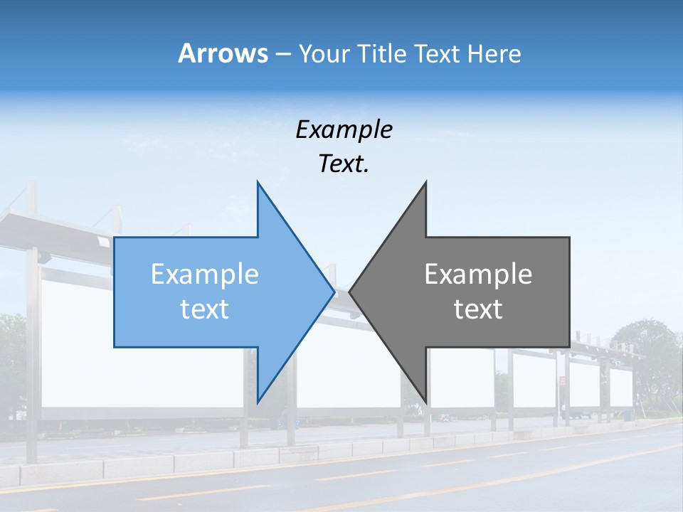 White Sidewalk Site PowerPoint Template
