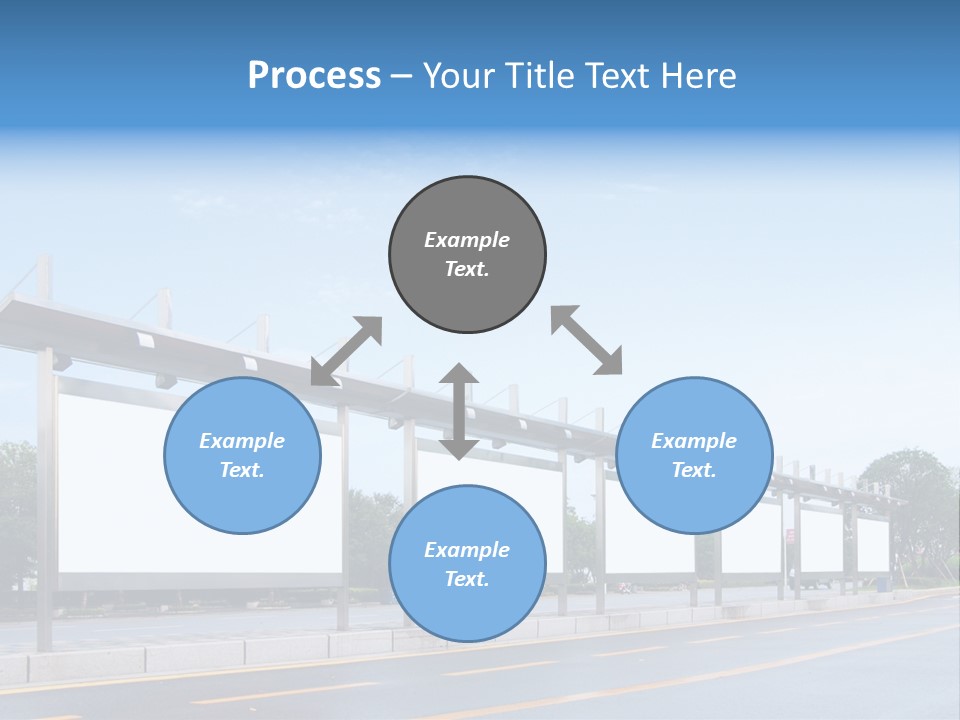 White Sidewalk Site PowerPoint Template