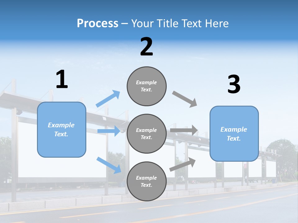 White Sidewalk Site PowerPoint Template