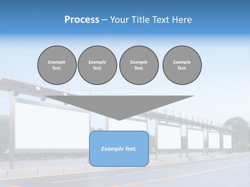 White Sidewalk Site PowerPoint Template