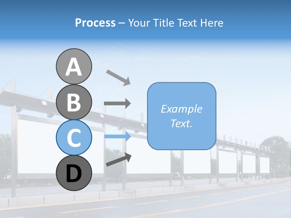 White Sidewalk Site PowerPoint Template
