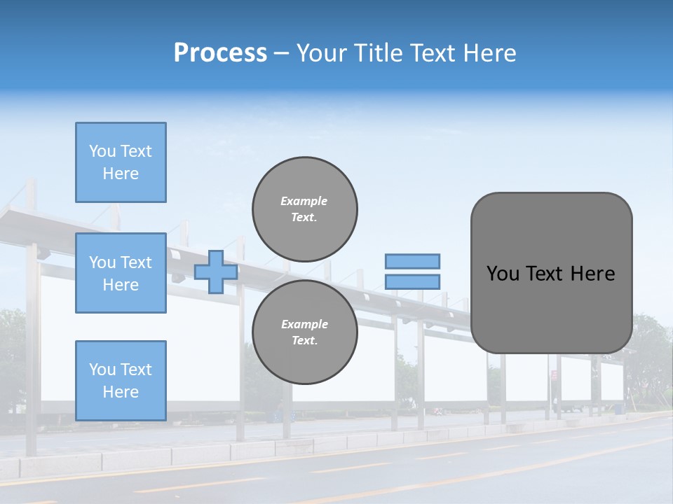 White Sidewalk Site PowerPoint Template