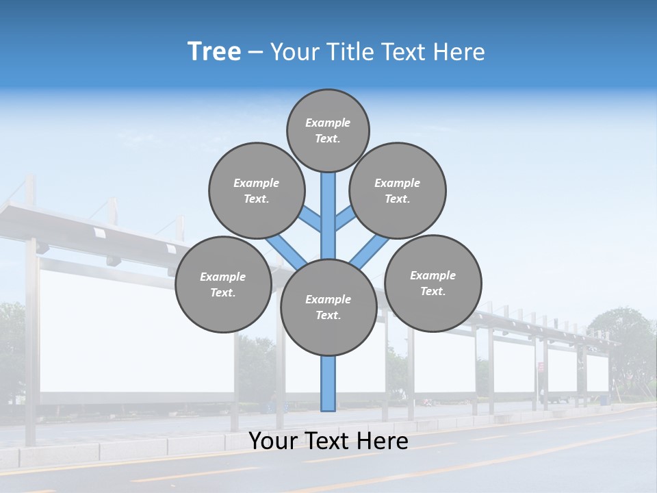 White Sidewalk Site PowerPoint Template