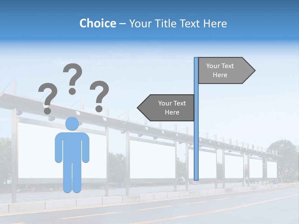 White Sidewalk Site PowerPoint Template