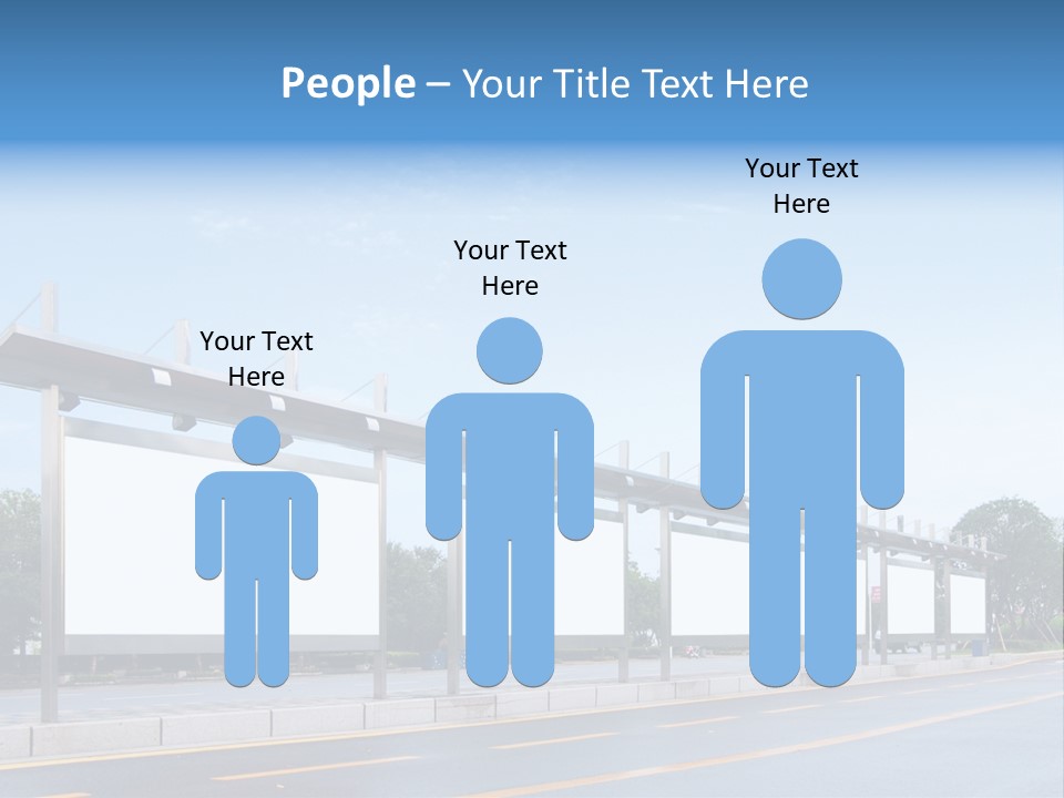 White Sidewalk Site PowerPoint Template