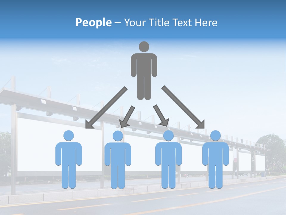 White Sidewalk Site PowerPoint Template