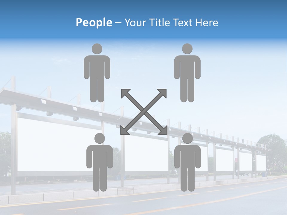 White Sidewalk Site PowerPoint Template