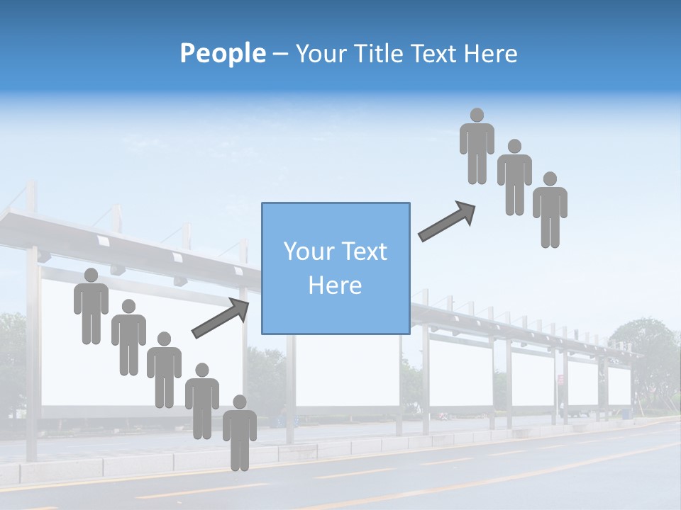 White Sidewalk Site PowerPoint Template