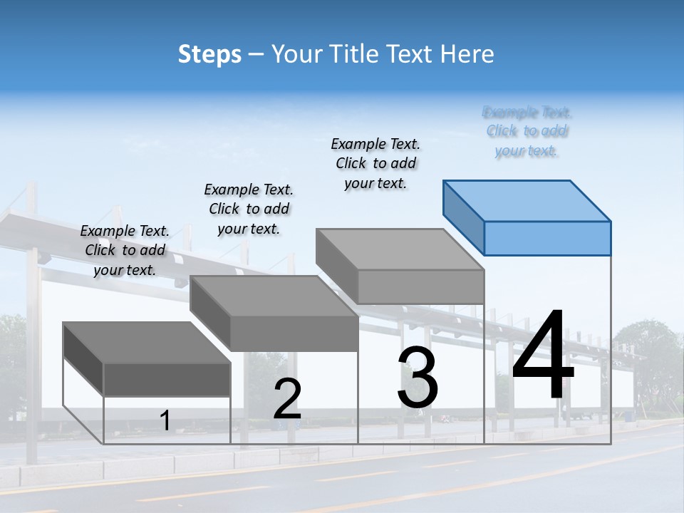 White Sidewalk Site PowerPoint Template