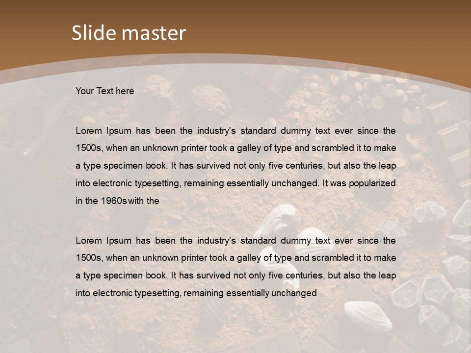 Interior Unhealthy Cacao PowerPoint Template