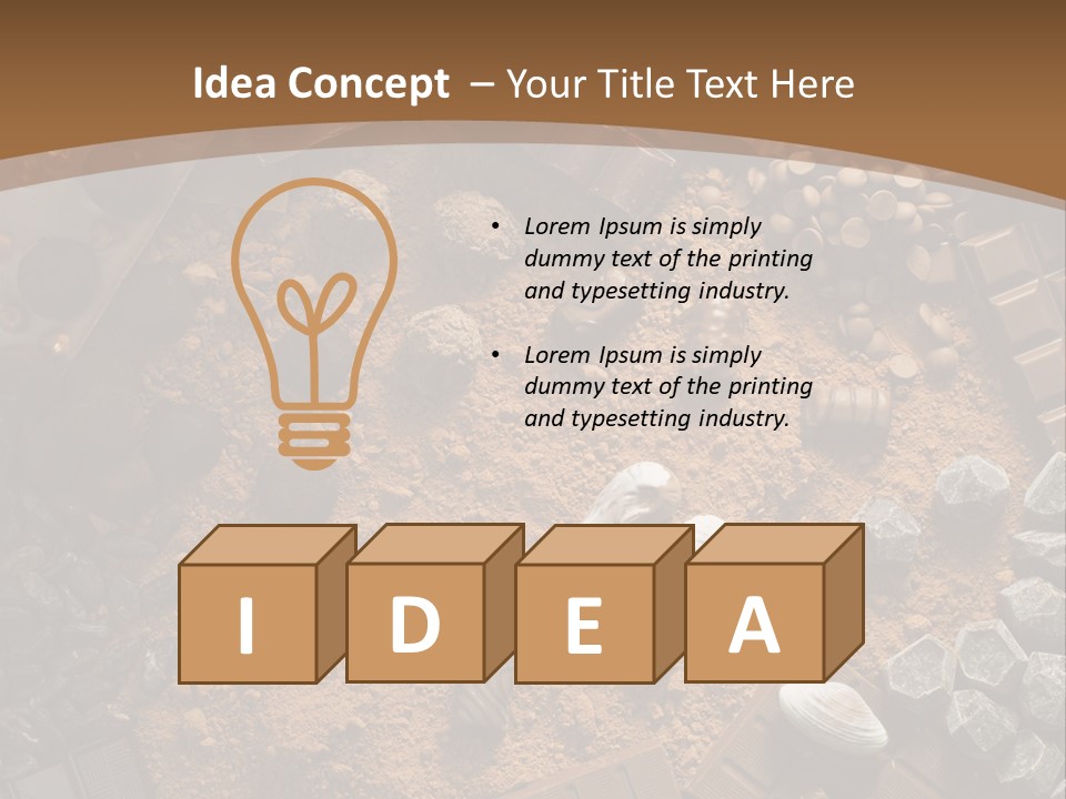 Interior Unhealthy Cacao PowerPoint Template