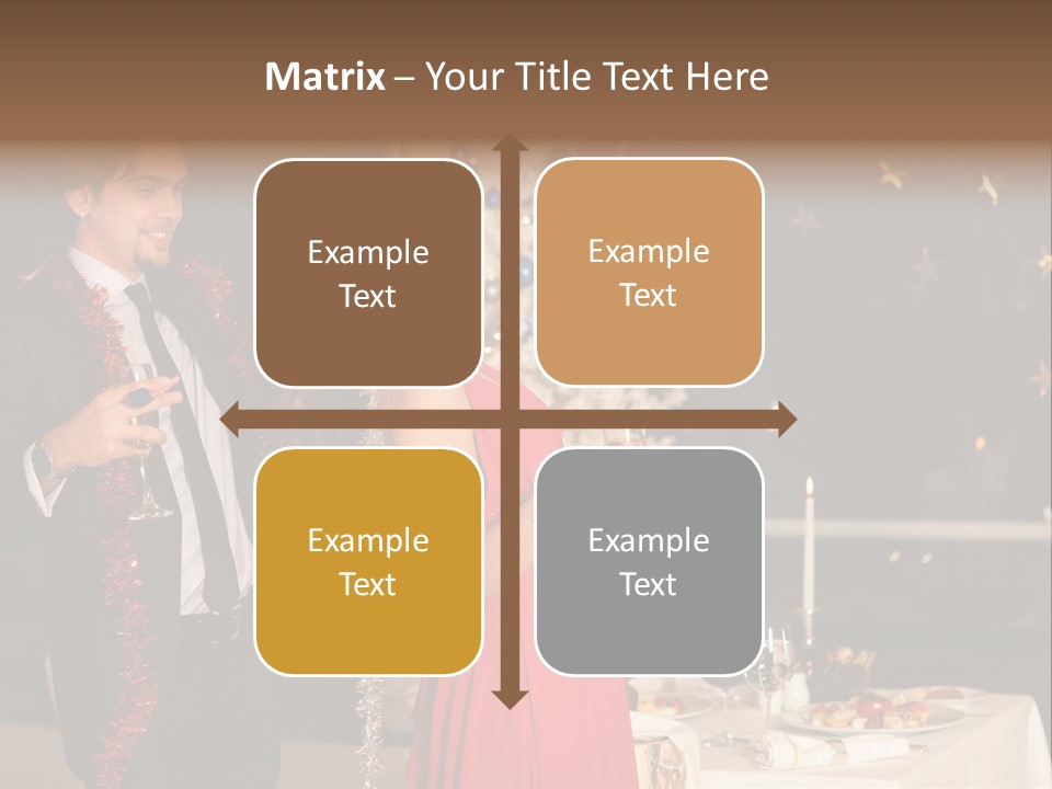 Christmas Party Dress PowerPoint Template