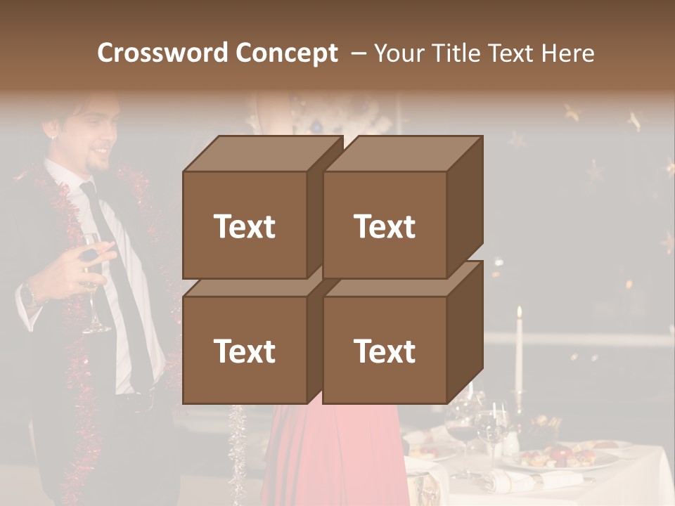 Christmas Party Dress PowerPoint Template