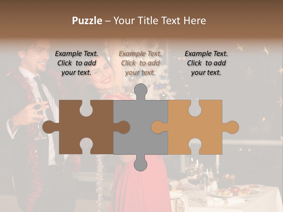 Christmas Party Dress PowerPoint Template