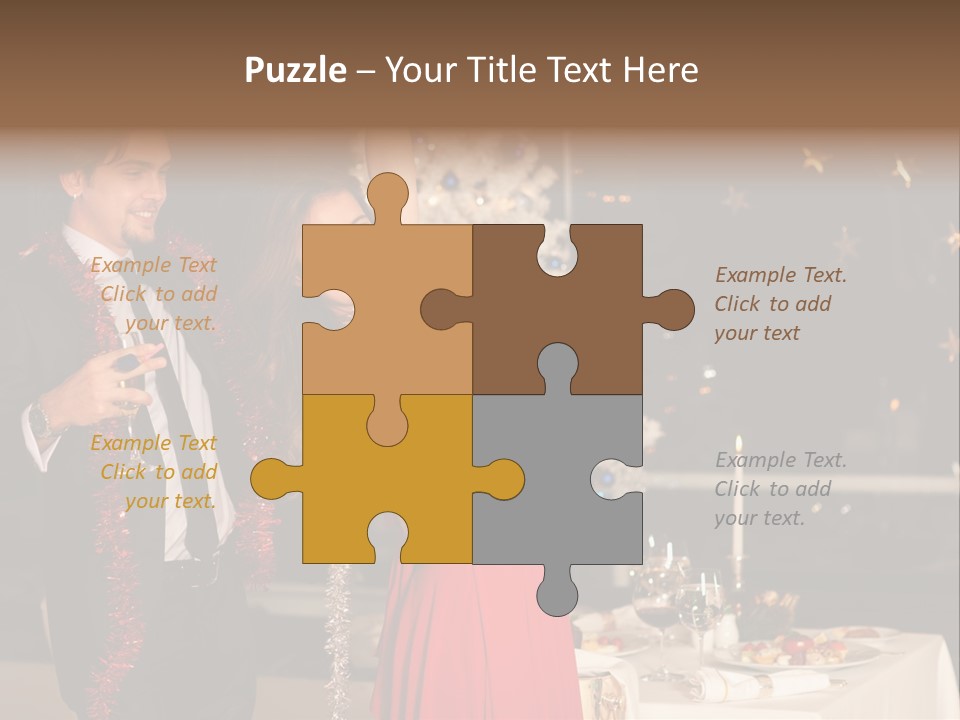 Christmas Party Dress PowerPoint Template