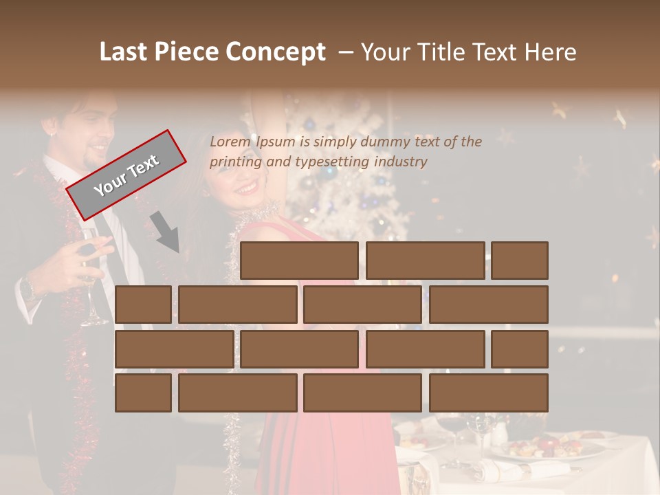 Christmas Party Dress PowerPoint Template