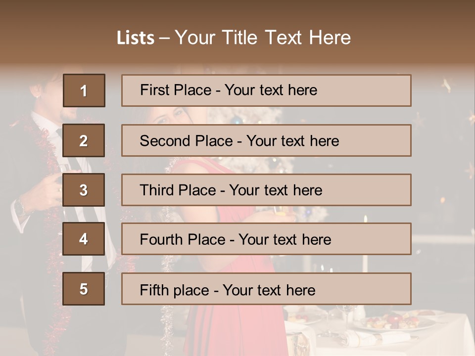 Christmas Party Dress PowerPoint Template