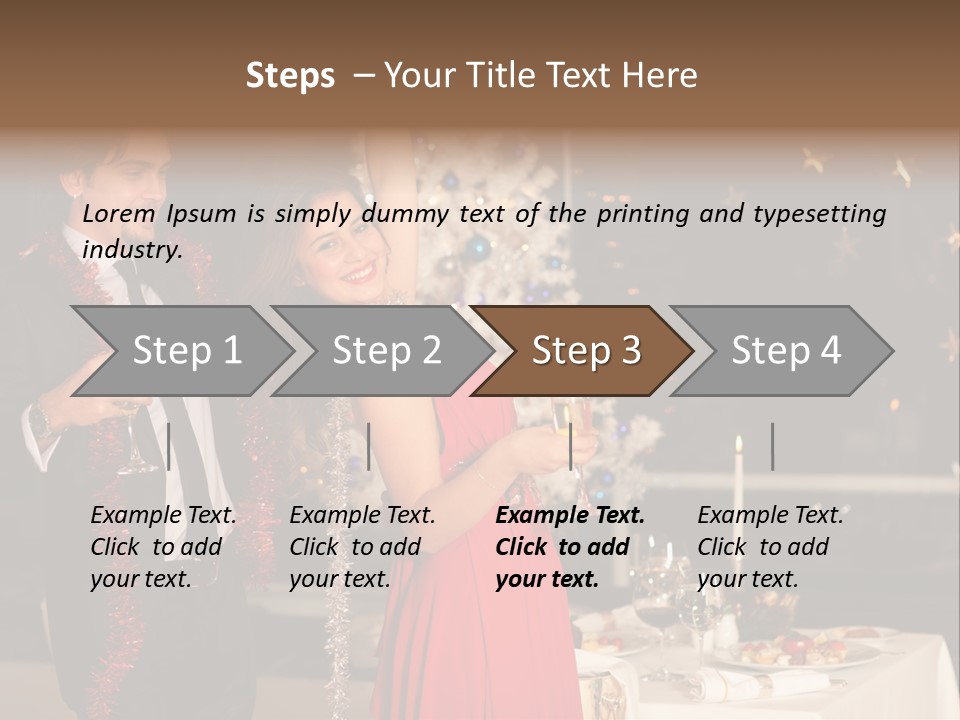 Christmas Party Dress PowerPoint Template