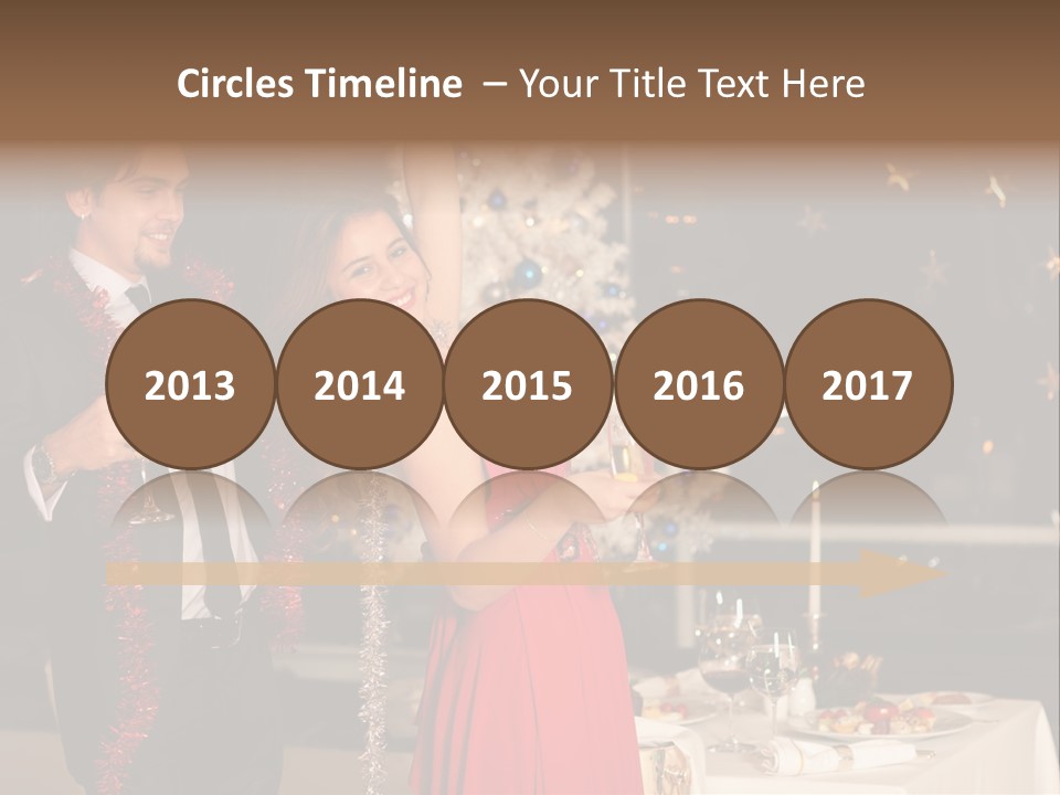 Christmas Party Dress PowerPoint Template