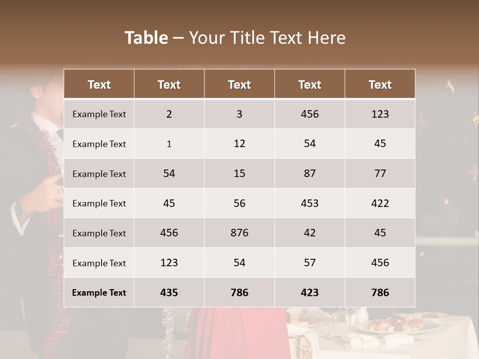 Christmas Party Dress PowerPoint Template