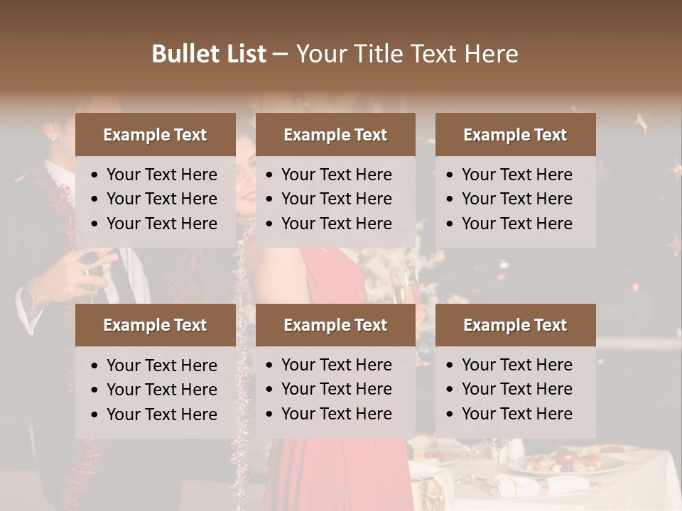 Christmas Party Dress PowerPoint Template