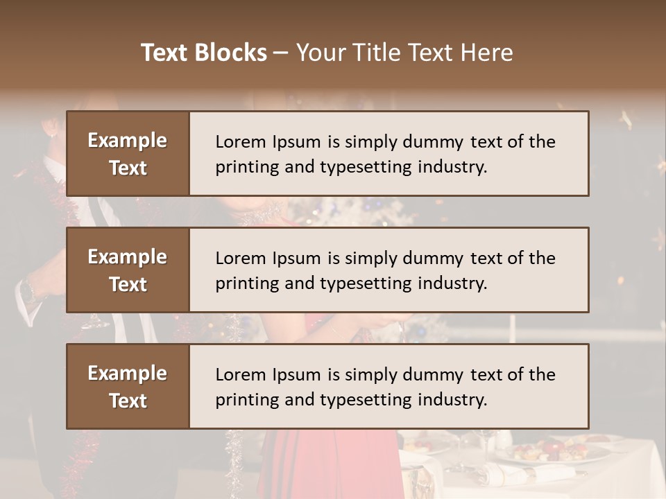 Christmas Party Dress PowerPoint Template