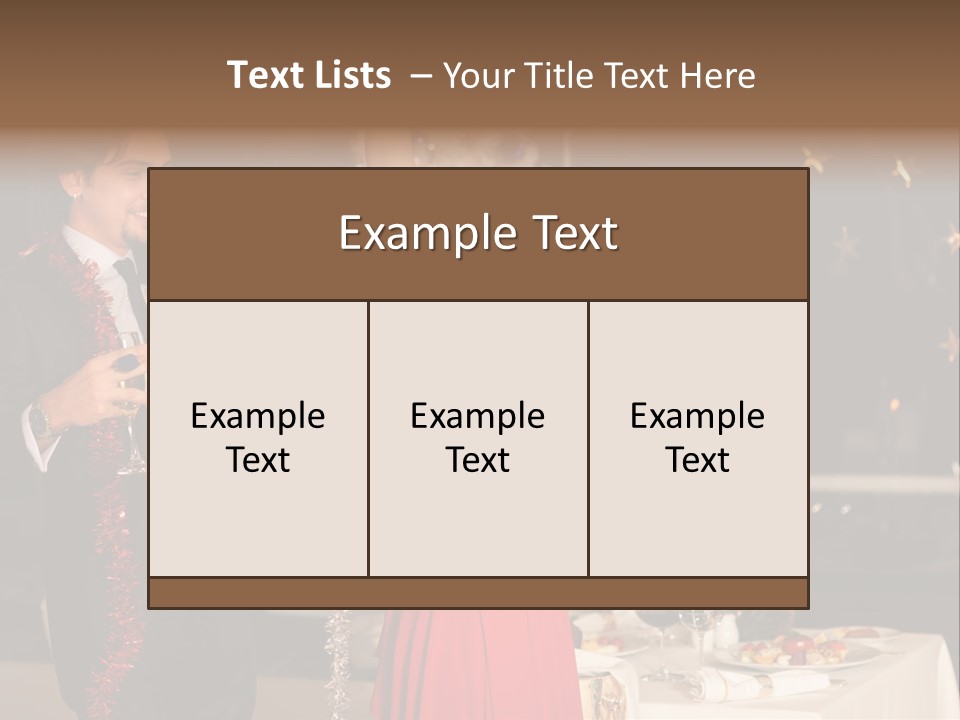 Christmas Party Dress PowerPoint Template