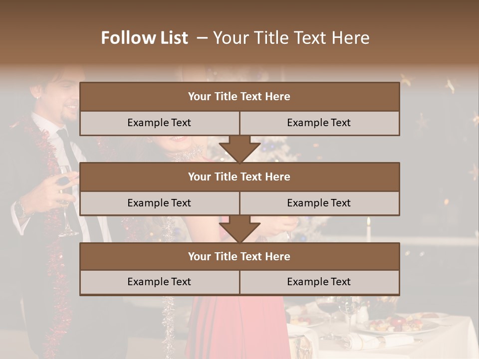 Christmas Party Dress PowerPoint Template