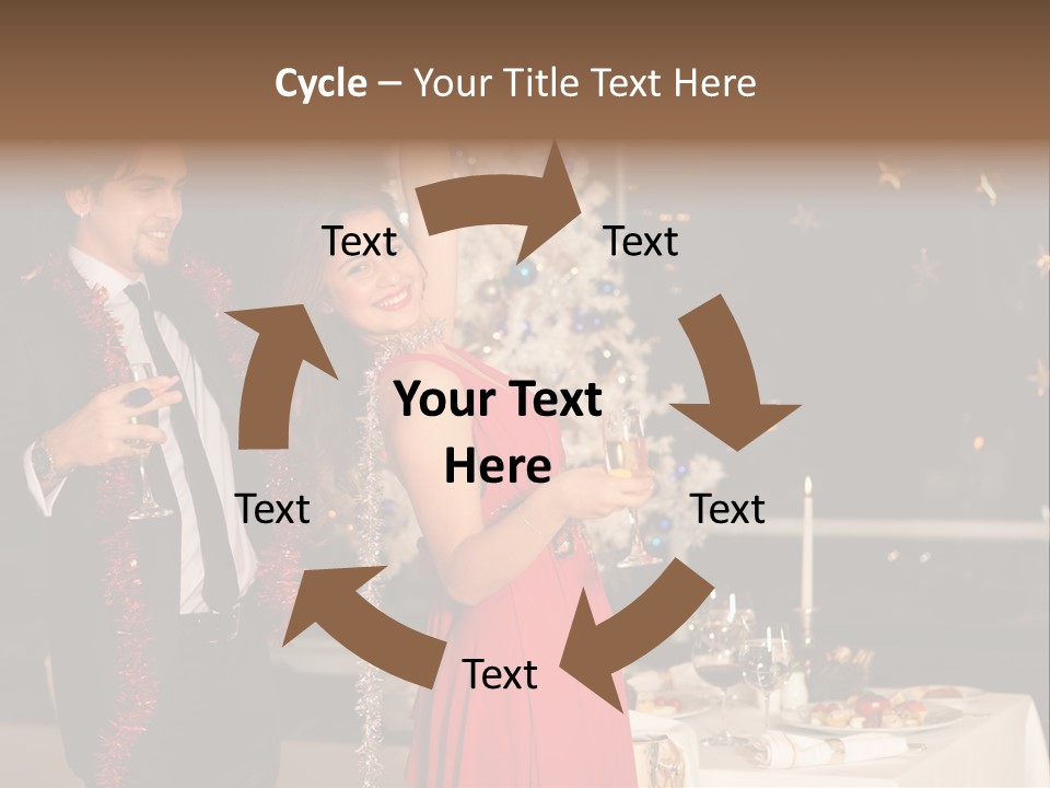 Christmas Party Dress PowerPoint Template