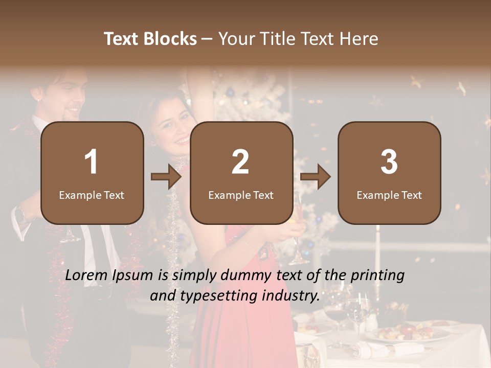 Christmas Party Dress PowerPoint Template