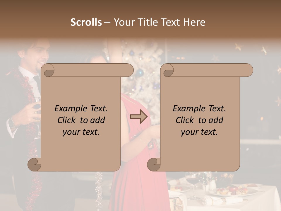 Christmas Party Dress PowerPoint Template