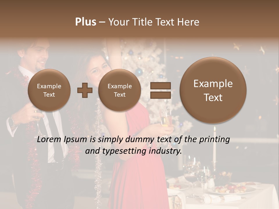 Christmas Party Dress PowerPoint Template