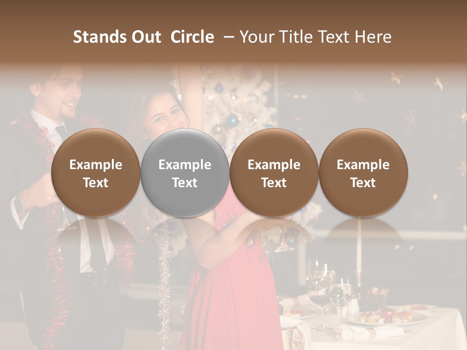 Christmas Party Dress PowerPoint Template