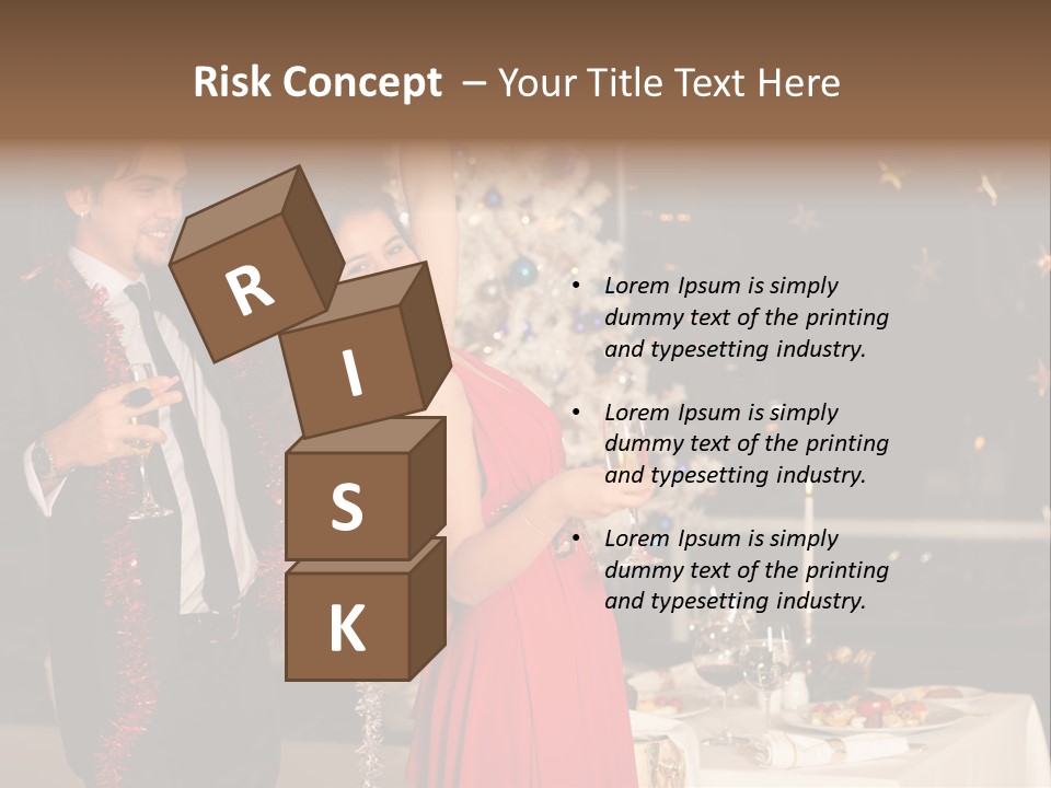 Christmas Party Dress PowerPoint Template