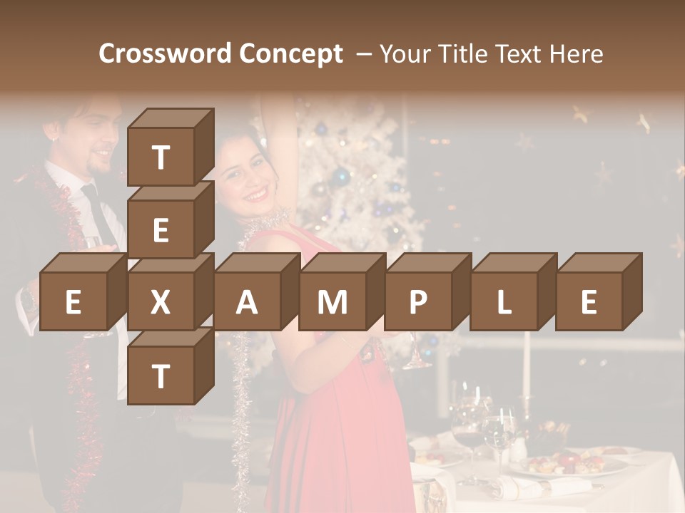 Christmas Party Dress PowerPoint Template