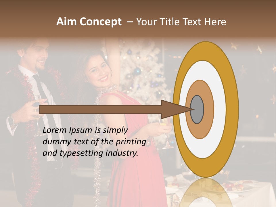 Christmas Party Dress PowerPoint Template