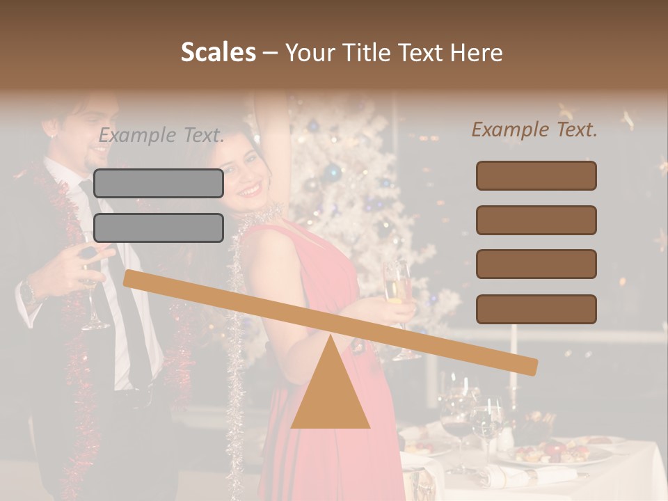 Christmas Party Dress PowerPoint Template