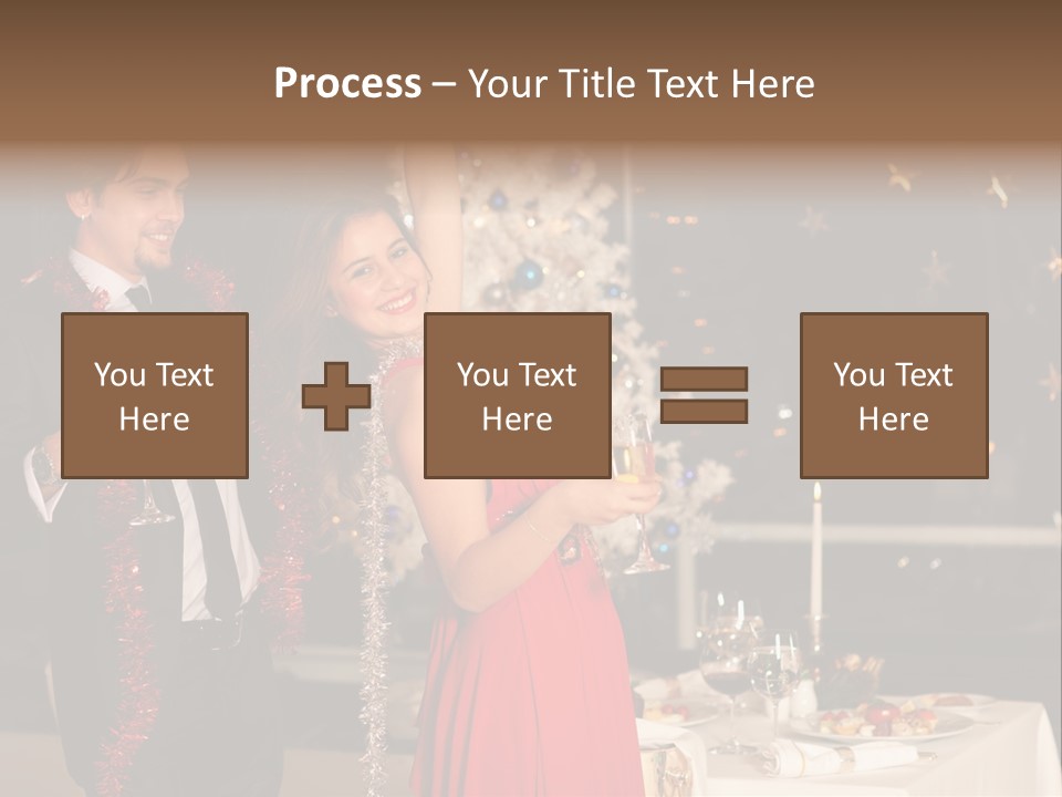 Christmas Party Dress PowerPoint Template