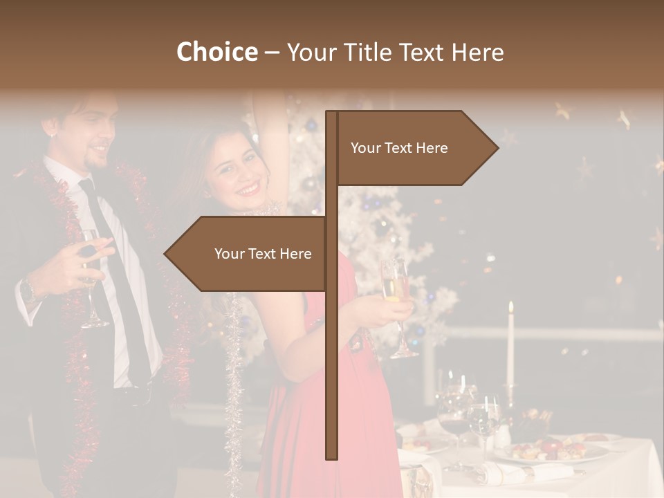 Christmas Party Dress PowerPoint Template