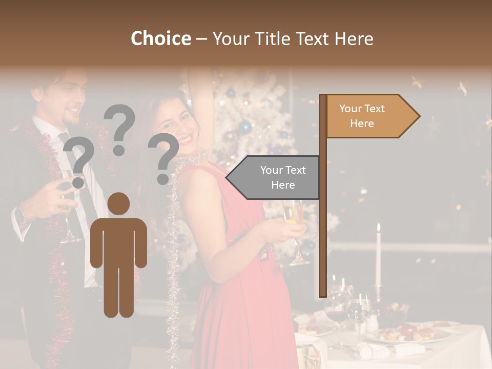 Christmas Party Dress PowerPoint Template