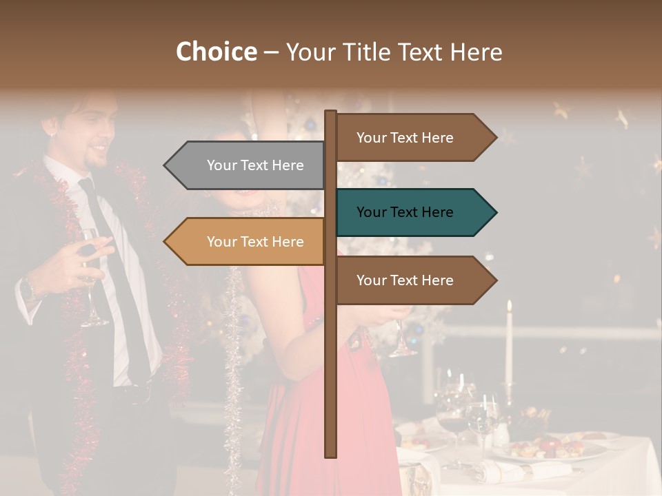 Christmas Party Dress PowerPoint Template