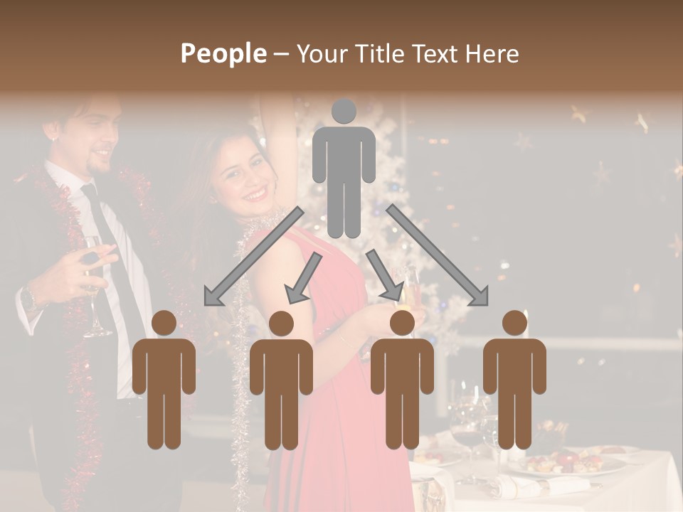 Christmas Party Dress PowerPoint Template